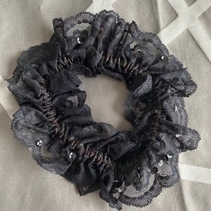 Fantasies Lace Sequin Leg Garter